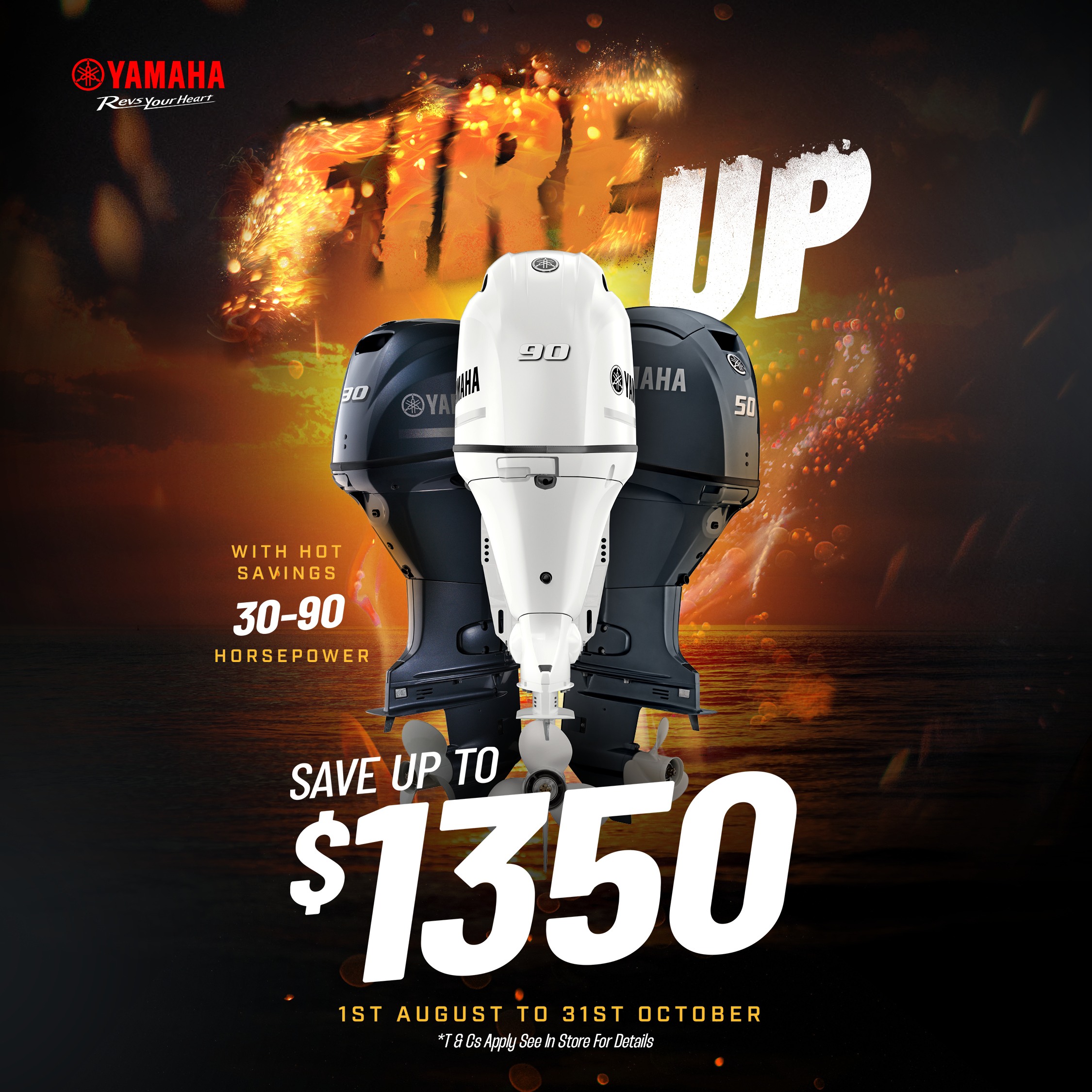 yamaha fire up promo banner
