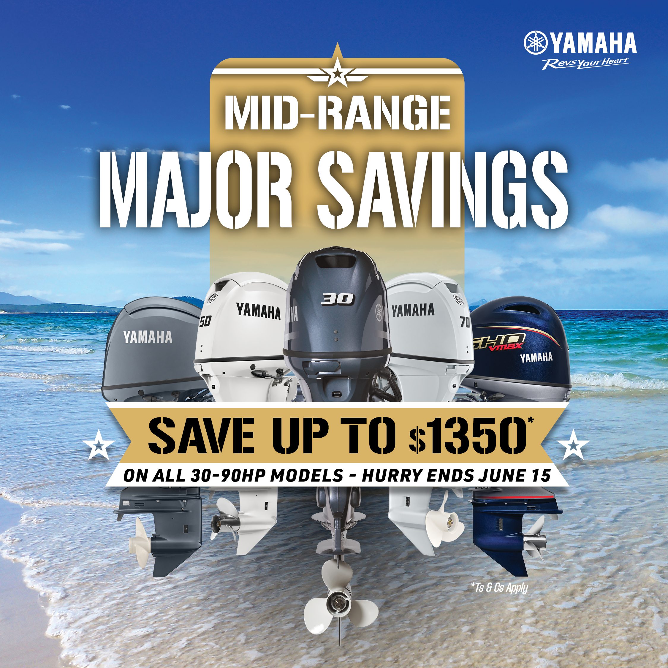 Yamaha Mid Range Major Savings Promo banner